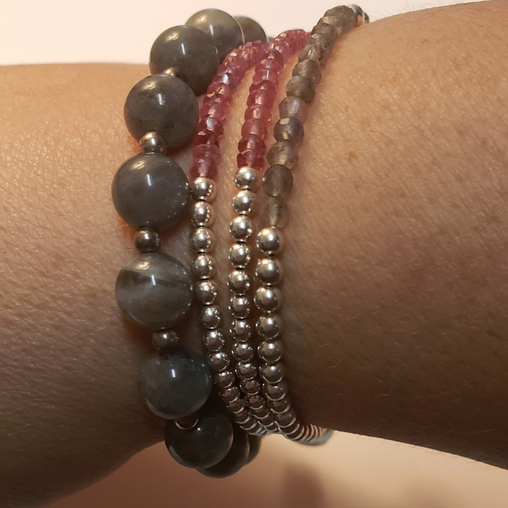 🎁LABORDORITE Bracelet Plus Size Wrist Sterling Silver